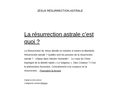 La résurrection, revue et corrigée : La résurrection du Christ