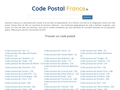 Trouvez un code postal en France