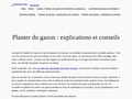 Planter du gazon