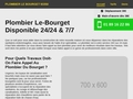 plombier le bourget