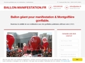 Ballon géant manifestation