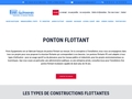 Fabrication d'un ponton flottant : PortsEquipements