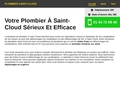 Plombier saint cloud