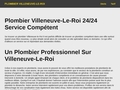 Plombier Villeneuve le roi